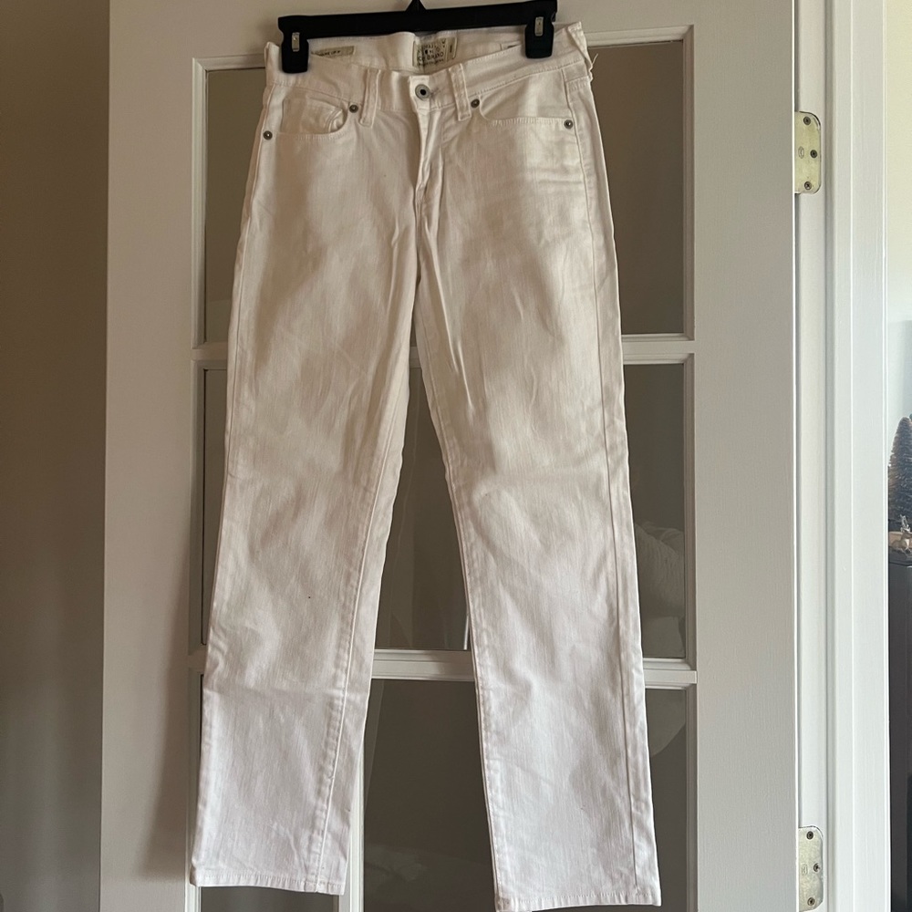 Lucky Brand Brooke Crop White Jean